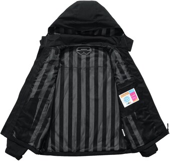 Foto 3 | Foto 3 | Chaqueta Impermeable Moerdeng Para Mujer  Impermeable Y Ligera  Negra - Venta Internacional.