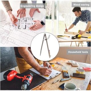 Foto 7 | Foto 7 | Brújula Ldvroh Para Carpintería Geometría Con Separador De Alas De 20 Cm - Venta Internacional.