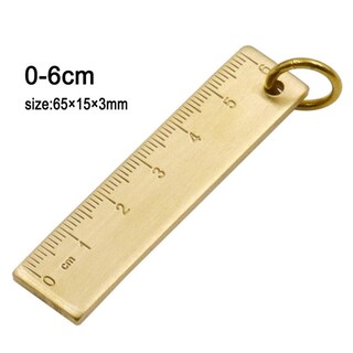 Foto 5 | Foto 5 | Regla Para Llavero Helyzq Portátil Pequeña De Cobre 6 Cm - Venta Internacional.