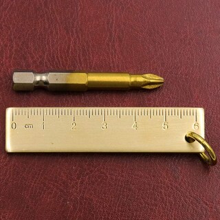 Foto 7 | Foto 7 | Regla Para Llavero Helyzq Portátil Pequeña De Cobre 6 Cm - Venta Internacional.