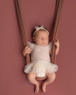 Foto 7 | Foto 7 | Traje Fotográfico M&g House De Encaje Blanco Para Niña Recién Nacida - Venta Internacional.