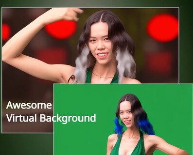 Foto 4 | Foto 4 | Webcam Background Rcgyuti Pantalla Verde Plegable Portátil - Venta Internacional.