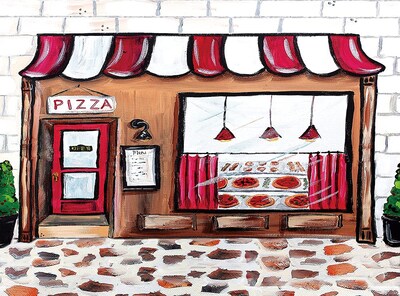 Foto 2 | Foto 2 | Telón De Fondo Fotográfico Con Tema De Pizza Aosto 240 X 180 Cm Para Estudio - Venta Internacional.