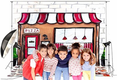 Foto 3 | Foto 3 | Telón De Fondo Fotográfico Con Tema De Pizza Aosto 240 X 180 Cm Para Estudio - Venta Internacional.