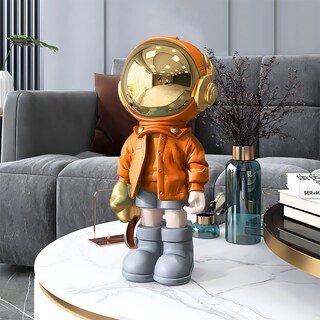 Foto 2 | Foto 2 | Estatuilla Ez4ence Con Diseño De Astronauta Y Astronauta Color Naranja - Venta Internacional.