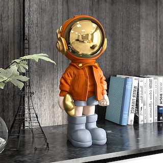 Foto 5 | Foto 5 | Estatuilla Ez4ence Con Diseño De Astronauta Y Astronauta  Color Naranja - Venta Internacional.