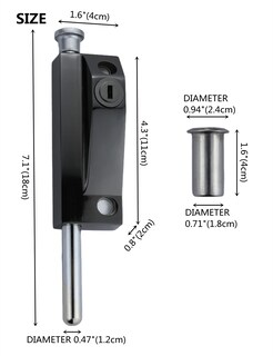 Foto 3 | Foto 3 | Pin De Cierre Fireflyweb Con Resorte Negro Resistente 316ss - Venta Internacional.