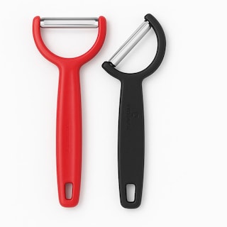 Foto 1 | Foto 1 | 2 Pelapapas Rallador Victorinox Recto Un Solo Filo Rojo Negro