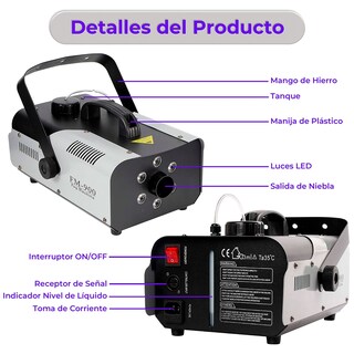 Foto 3 | Foto 3 | Máquina De Humo Led Con Efecto De Niebla De 900 W Con Mando A Distancia - Venta Internacional.