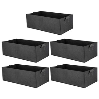 Foto 1 | Foto 1 | Cama De Jardín Elevada Haoun De Tela Para Plantas 5 Unidades Color Negro - Venta Internacional.