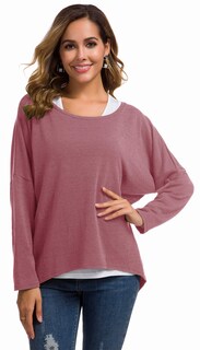 Foto 4 | Foto 4 | Jersey Holgado Uget De Gran Tamaño Con Mangas De Murciélago Para Mujer - Venta Internacional.