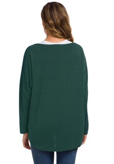 Foto 3 | Foto 3 | Jersey Holgado Uget De Gran Tamaño Con Mangas De Murciélago Para Mujer - Venta Internacional.