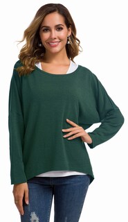 Foto 4 | Foto 4 | Jersey Holgado Uget De Gran Tamaño Con Mangas De Murciélago Para Mujer - Venta Internacional.