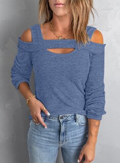 Foto 5 | Foto 5 | Blusa Queenie Visconti Para Mujer Con Hombros Descubiertos Azul Talla M - Venta Internacional.