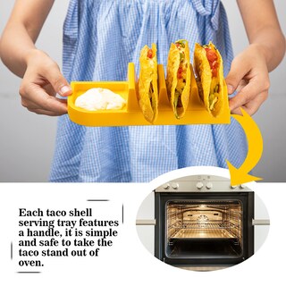 Foto 4 | Foto 4 | Juego De Soportes Para Tacos Oofaybill Para 3 Tacos Con Divisor 4 Unidades - Venta Internacional.