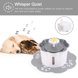 Foto 3 | Foto 3 | Fuente De Agua Para Mascotas Cidbest De 2 6 Litros Con Tapete De Silicona Y Filtros - Venta Internacional.