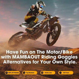 Foto 7 | Foto 7 | Juego De 2 Gafas De Moto Mamabout Para Niños De Carreras Todoterreno - Venta Internacional.