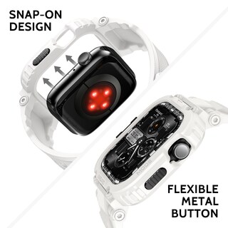 Foto 5 | Foto 5 | Funda Para Reloj Amband M1 Sport Rugged Para Apple De 46 Mm  Color Blanco - Venta Internacional.