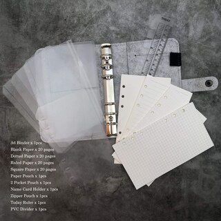 Foto 3 | Foto 3 | Funda De Fieltro Binder Zelten A6/a5 Con 6 Orificios 80 Hojas Y Bolsillo - Venta Internacional.