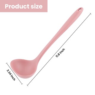Foto 2 | Foto 2 | Cucharón Para Sopa Vxyw De Silicona Con Agarre Cómodo 30 X 8 6 Cm Color Rosa - Venta Internacional.
