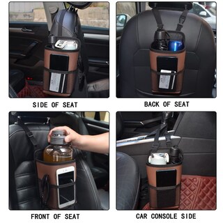 Foto 5 | Foto 5 | Organizador Lateral Para Asiento De Coche Aciooco 2 En 1 Con Bolsa Portavasos De 2 Litros - Venta Internacional.