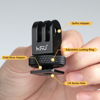 Foto 5 | Foto 5 | Adaptador De Montaje En Frío Hsu De Aluminio Para Gopro Hero - Venta Internacional.