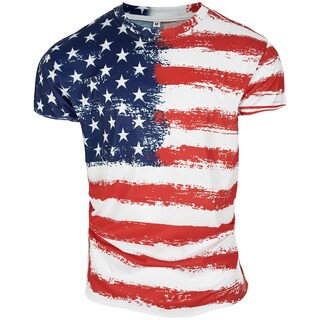 Foto 3 | Foto 3 | Camiseta Dzmdip De Manga Corta Con Diseño Patriótico Americano Para Hombre - Venta Internacional.