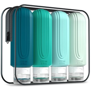 Foto 1 | Foto 1 | Botellas De Viaje Mrsdry De 180 Ml Para Artículos De Tocador Con Bolsa De Aseo (paquete De 4) - Venta Internacional.