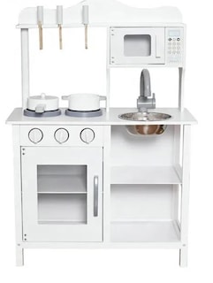 Foto 2 | Foto 2 | Toy Kitchen W10c404h De Madera Con Accesorios De 85 Cm De Altura - Venta Internacional.
