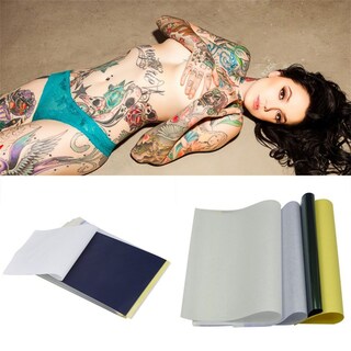 Foto 5 | Foto 5 | Papel De Transferencia De Tatuajes Amarillo Y Azul 290x210x0.5 Mm - Venta Internacional.