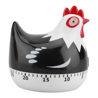 Foto 1 | Foto 1 | Cronómetro De Cocina Topincn Con Dibujos Animados De Pollo Pollito Y Gallina Negro - Venta Internacional.