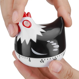 Foto 3 | Foto 3 | Cronómetro De Cocina Topincn Con Dibujos Animados De Pollo Pollito Y Gallina Negro - Venta Internacional.