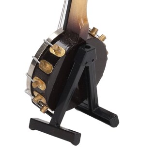 Foto 4 | Foto 4 | Banjo Miniatura Modelo Tyenaza A Escala 1:12 De Madera De Tilo Con Soporte - Venta Internacional.