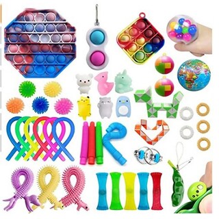 Foto 1 | Foto 1 | Set Fidget Toys Antiestrés 33 Piezas Llavero Con Cuerdas Elásticas - Venta Internacional.