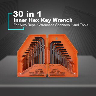 Foto 3 | Foto 3 | Juego De Llaves Hexagonales Allen Y Torx 30 En 1 Sae Metric - Venta Internacional.