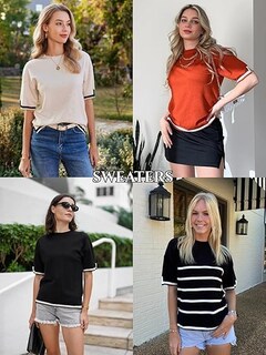 Foto 5 | Foto 5 | Tops Zeagoo Summer Para Mujer Camisetas De Manga Corta Color Verde - Venta Internacional.