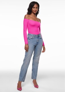 Foto 4 | Foto 4 | Camisetas De Manga Larga Inlyric Para Mujer Con Hombros Descubiertos Apenas Suaves - Venta Internacional.