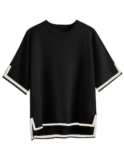 Foto 7 | Foto 7 | Blusa De Punto De Manga Corta Top Zeagoo Para Mujer Negra Xxl - Venta Internacional.