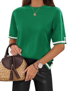 Foto 1 | Foto 1 | Blusa De Verano Tops Zeagoo Para Mujer Con Cuello Redondo Y Manga Corta - Venta Internacional.