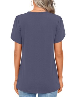 Foto 3 | Foto 3 | Camiseta Tipo Túnica Addtoo Para Mujer Verano 2025 Color Morado Y Gris Manga Corta - Venta Internacional.