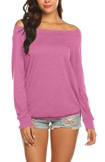 Foto 2 | Foto 2 | Camisa De Manga Larga Halife Para Mujer Corte Holgado Rosa Intenso Xl - Venta Internacional.