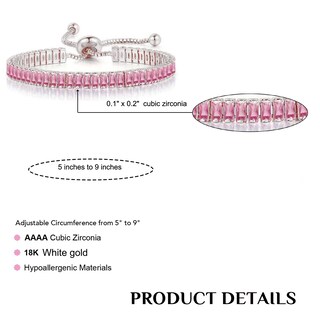 Foto 2 | Foto 2 | Pulsera De Tenis Xinpowwo Chapada En Oro De 18 Quilates Con Circonitas Cúbicas - Venta Internacional.