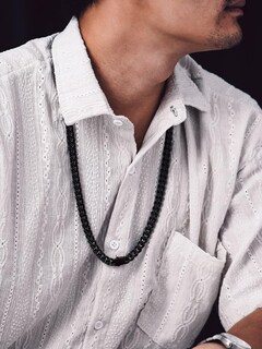 Foto 6 | Foto 6 | Collar Bandmax Con Cadena Gruesa De Eslabones Cubanos Para Hombre 9 Mm Y 66 Cm Color Negro - Venta Internacional.