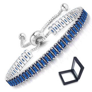 Foto 1 | Foto 1 | Pulsera De Tenis Xinpowwo Chapada En Oro De 18 Quilates Con Circonitas Cúbicas - Venta Internacional.