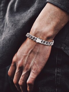 Foto 6 | Foto 6 | Pulsera Bandmax Chunky Cuban Chain De Acero Inoxidable De 18 Cm - Venta Internacional.