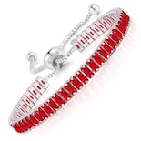 Pulsera De Tenis Xinpowwo Chapada En Oro Rojo Con Circonitas Para Mujer - Venta Internacional.