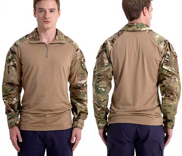 Foto 3 | Foto 3 | Camisa Táctica De Combate Carwornic De Manga Larga Con Cremallera 1/4 Para Hombre - Venta Internacional.