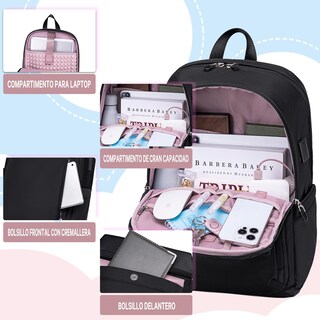 Foto 2 | Foto 2 | Mochila Para Portátil Chantria Cb00633 Para Mujer Negra - Venta Internacional.