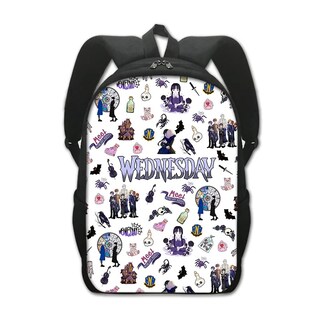 Foto 3 | Foto 3 | Set De Mochila Havern Movie Casual Con Estampado 3d Y Bolsa De Almuerzo Color Blanco - Venta Internacional.