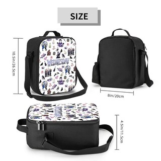 Foto 6 | Foto 6 | Set De Mochila Havern Movie Casual Con Estampado 3d Y Bolsa De Almuerzo Color Blanco - Venta Internacional.